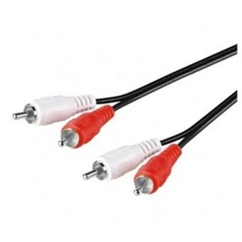 CABLE AUDIO STEREO 2 RCA vers 2 RCA MALE 1,50 m - 1